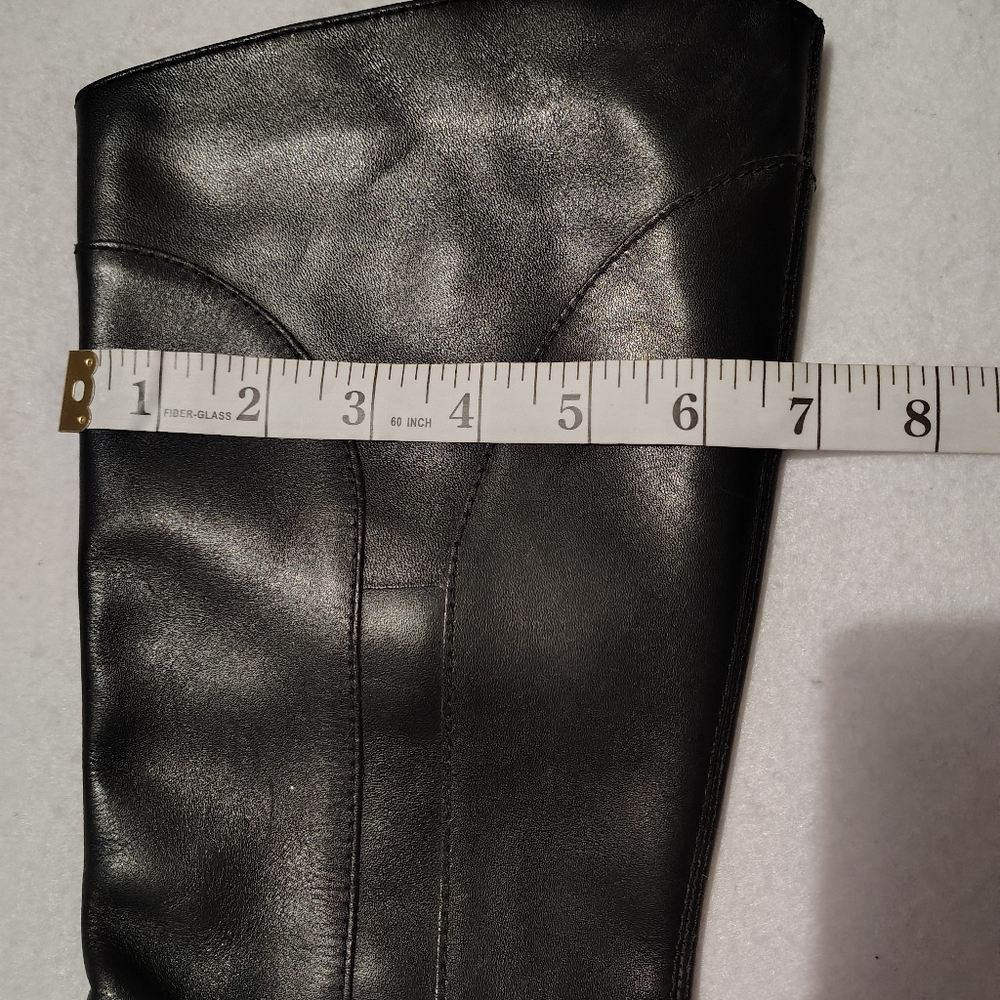 L.L Bean Women's Black Tall Leather Zip Up Heeled Boots - Picture 12 of 12